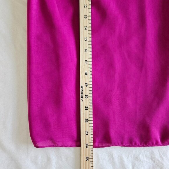 L. Magnin Skirt Womens 10 Fuchsia Wrap VTG Farinae Collection Midi Lined Boho - Picture 6 of 15
